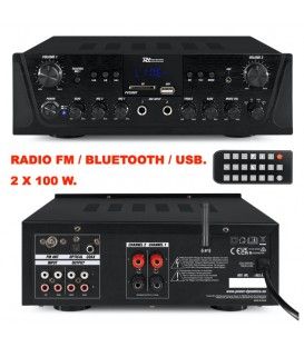 PV220BT (RADIO FM / BLUETOOTH / USB / SD) 200W / MANDO A DIST.
