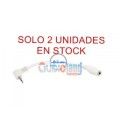 0,1 Mts / 1 MINI-JACK HEMBRA ESTEREO (3,5mm)A 1 MINI-JACK MACHO ESTERE0 (2,5mm)  COLOR BLANCO