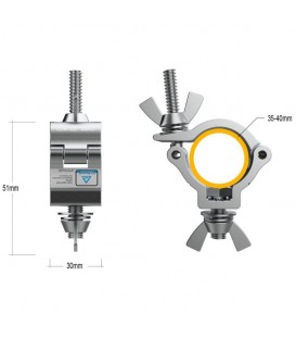 Ø 35-40 mm / 75 Kg (ALUMINIO)