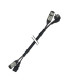 15 Mts. / SEÑAL + CORRIENTE (XLR HEMBRA + SCHUKO MACHO / XLR MACHO + IEC (AMERICANO). 
