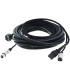 10 Mts. / SEÑAL + CORRIENTE (XLR HEMBRA + SCHUKO MACHO / XLR MACHO + IEC (AMERICANO). 