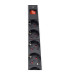 TRIPLE DE 8 SCHUKOS CON INTERRUPTOR (FDO EN ALUMINIO) 2 MTS DE CABLE.