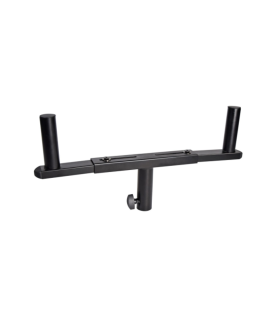 SOPORTE AJUSTABLE PARA 2 BAFLES (31 - 49 CM APERTURA) (HASTA 20 KG).