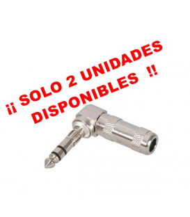 JACK ESTÉREO (6,3 mm) ACODADO A 90º MACHO