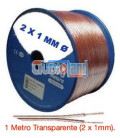 1 MT (2 x 1 mm) PARALELO TRANSPARENTE 