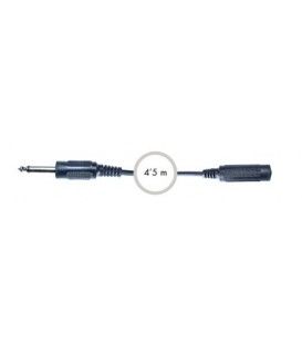 4,5 Mts / 1 JACK MONO MACHO A 1 JACK MONO HEMBRA (6,3mm)