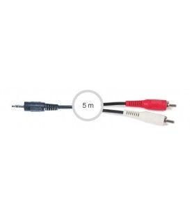 5 Mts / 1 MINI-JACK a 2 RCA Macho 