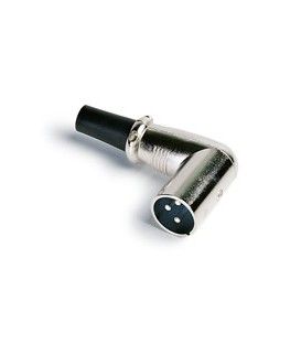XLR (CANON) ACODADO A 90º MACHO