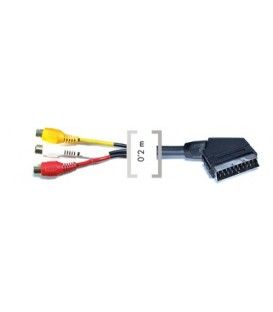 CONVERTIDOR DE EUROCONECTOR A AUDIO-VIDEO EN RCA