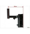 WB-L20 (ORIENTABLE + INCLINABLE) DE ORIFICIO A PARED 20CM.