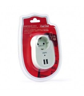 SALVAENCHUFES + DOBLE ALIMENTADOR USB