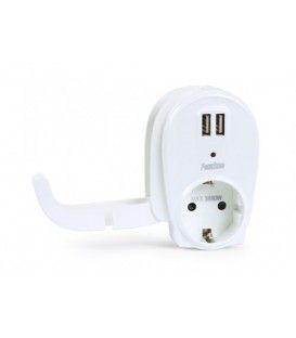 SALVAENCHUFES + DOBLE ALIMENTADOR USB