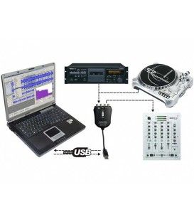 USB AUDIO (CONVIERTE VINILOS, CDs, ETC... A MP3)(SOFTWARE INCLUIDO