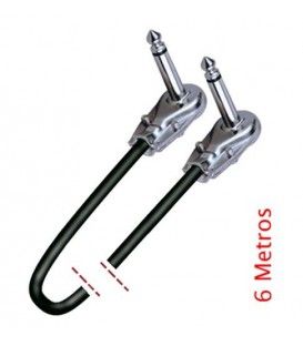 (ACODADO / 6 Mts) 1 JACK MONO MACHO A JACK MONO MACHO 6 METROS