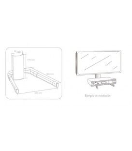 SVP-570N PARA PARED PARA DVD / TDT) CON CUBRE