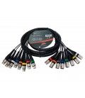 SNAKE 8XLRmf (6 Mts.)(8 Pares MACHO-HEMBRA XLR)