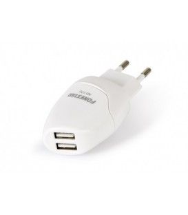 ADAPTADOR ESTABILIZADO PARA RECARGA DE 2 USB (2100mA)
