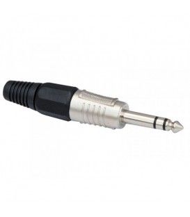 CONECTOR JACK AÉREO MACHO ESTÉREO )6,3 mm)