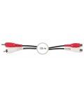 10 Mts / 2 x RCA Hembra a 2 x RCA Macho