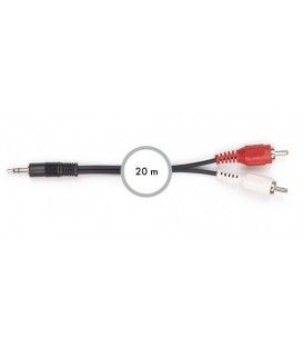 20 Mts / 1 MINI-JACK a 2 RCA Macho 
