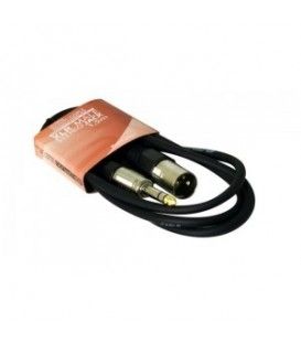 1,5 Mts CABLE JACK ESTÉREO MACHO A XLR MACHO.