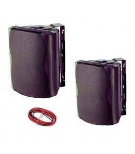 K-80 (PAREJA + SOPORTES) (170 W / 85 WRMS) COL. NEGRO