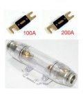 PORTAFUSIBLES ANL + 2 FUSIBLES (200A / 100A)