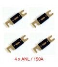 KIT DE 4 FUSIBLES 150A (ANL) 