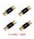 KIT DE 4 FUSIBLES 150A (ANL) 