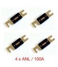 KIT DE 4 FUSIBLES 100A (ANL) 