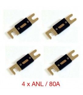 KIT DE 4 FUSIBLES 80A (ANL) 