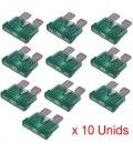 (10 Unid) FUSIBLES 30A COCHE ESTÁNDAR