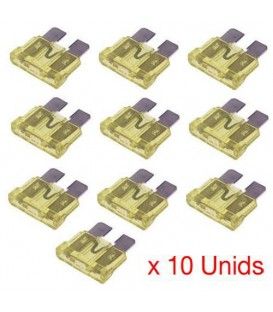 (10 Unid) FUSIBLES 20A COCHE ESTÁNDAR