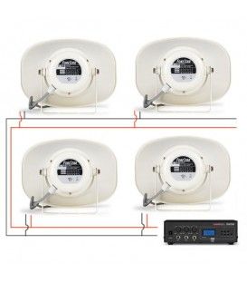 Instalación a 100V / 70V (Línea)